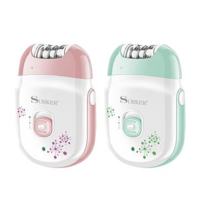 China Rv SURKER Mini Portable Epilator USB Rechargeable Epilator for Women Hair Removal for sale