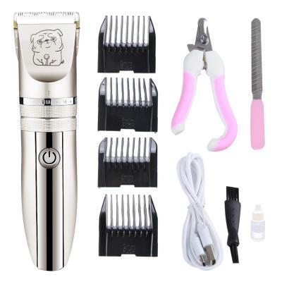 China Hotel SURKER Professional Pet USB Clippers Dog Hair Clippers Powerful Trimmer for sale