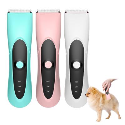 China Outdoor Pet Hair Clippers USB Clippers Hair Trimming Electric Rechargeable Pet Shaver for sale