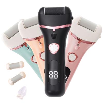 China Waterproof Electric Car Foot Sharpener USB Callus Remover LED Rechargeable Pedicure Foot File for sale