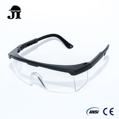 China JG161 Adjustable Legs Safety Glasses Anti-fog CE EN166 ANSI Z87.1 Anti-scratch PC Glass for sale