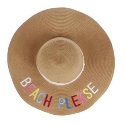 China Wholesale Custom Farming Promotional Gift OEM Sun Protection Woman Big Straw Hats for sale