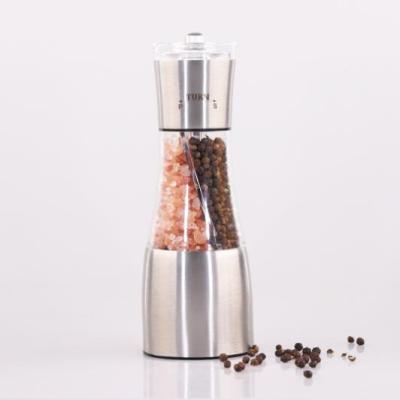 China 2 Viable in 1 Salt&Pepper Stainless Steel Commercial Spices Grinder for sale