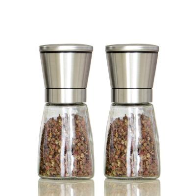 China Sustainable 304# Stainless Steel Premium Salt And Pepper Grinders With Adjustable Ceramic Grinder for sale