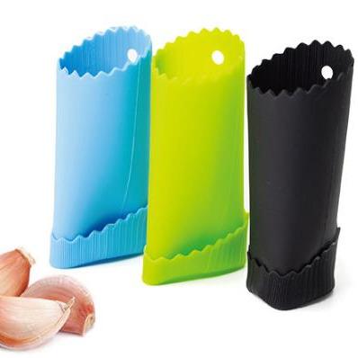 China Viable Hot Selling Easy To Use Amazon Silicone Garlic Peeler / Garlic Roller Peeling Tube for sale