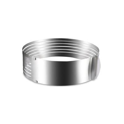 China Adjustable Metal Stainless Steel Mousse Cake Ring Mold for sale