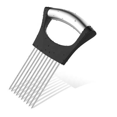 China Durable Black Stainless Steel Onion Fork For Kithchen for sale