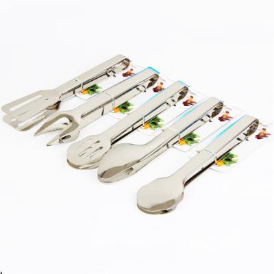 China Sustainable Stainless Steel BBQ Tongs for sale