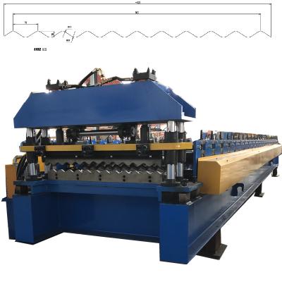 China Garment Shop Corrugated Color Steel Roof Sheet Roll Forming Machine For Malawi PPGI GI Roofing Sheet Machine for sale