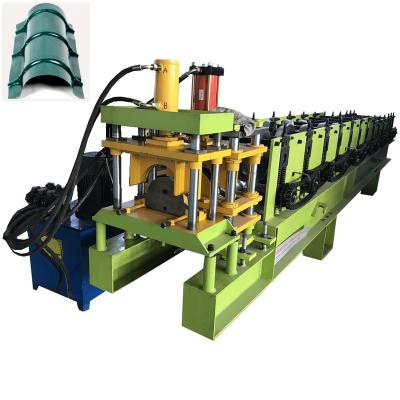 China Building Panel Colored PPGI Steel Roof Tile Ridge Edge Roll Shape Machine for sale