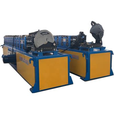 China Economical Hotels Fly Saw Cutting Shutter Door Slat Rolling Forming Machine for sale