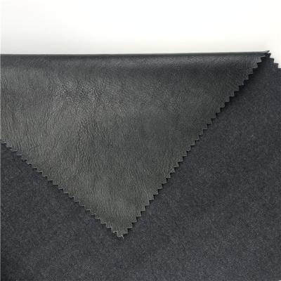 China Waterproof 100 Embossed PU PVC Faux Leather Fabric For Garment for sale