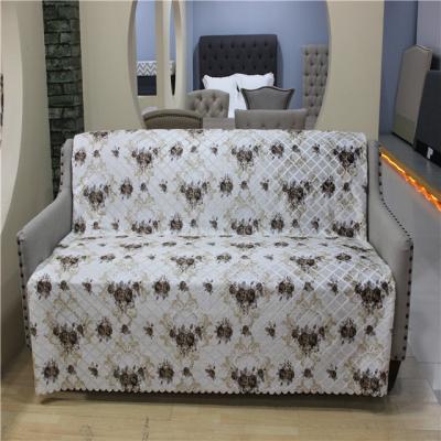 China Sofa cover set fur fabric patch knitted rubber tuyu tay embossed plush for sale