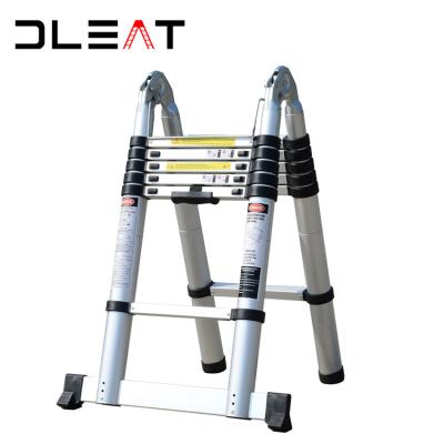 China Aluminum Double Sides Telescopic Ladder 3.2M Folding Ladders 3.8M 4.4M 5.0M 5.6M for sale