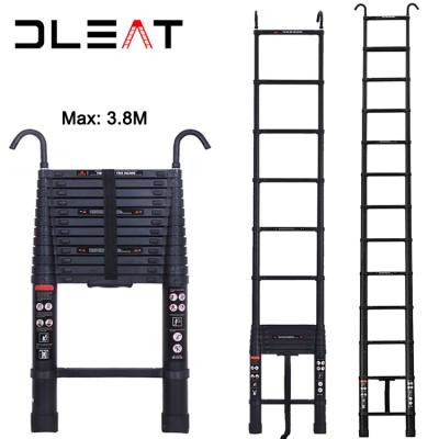 China EUROPEAN Parts Ladder Parts Popular Design Portable Stair Folding Ladders Folding Ladder Aluminum Telescopic Attic Stairs with Handrail for sale