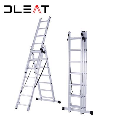 China Portable Aluminum Folding Ladders China Store Mini Foldable Easy Step Lightest Extension Ladder for sale