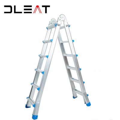 China Small Giants Folding Ladders Low Price Step 6 Step Ladder Safety Ladder Aluminum Aluminum Porcelain Universal Industrial Scaffolding Ladder for sale