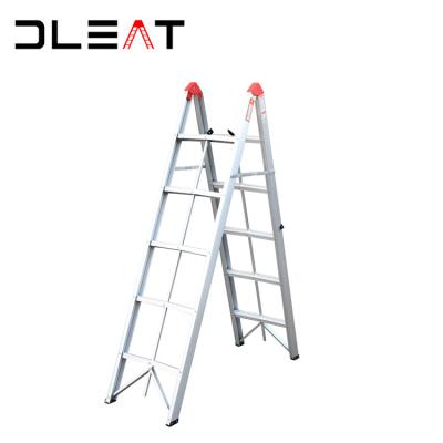 China Universal Portable Aluminum Industrial Telescopic Folding Ladders Step Ladder Lift Engineering Folding Stick Ladder for sale