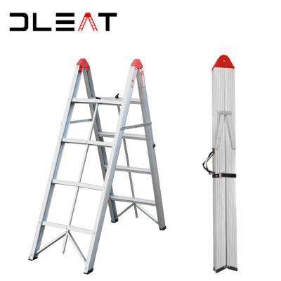 China Aluminum Telescopic Stick Ladders Folding Ladders Step Ladder Manhole Ladder Straight Aluminum Single Straight Foldable Safety Ladder for sale