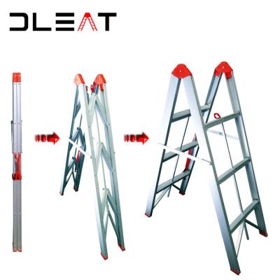 China China 3 Steps Folding Ladders Aluminum Extendable Household Folding Ladder Stick Telescopic Ladder for sale