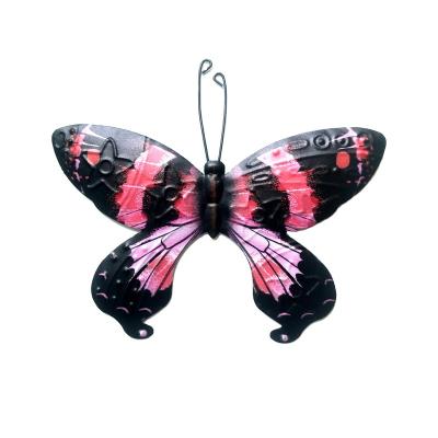 China Moroccan Home Wall Art Butterfly Ornaments Metal Set Iron 4 Metal Butterfly Wall Decoration Art for sale