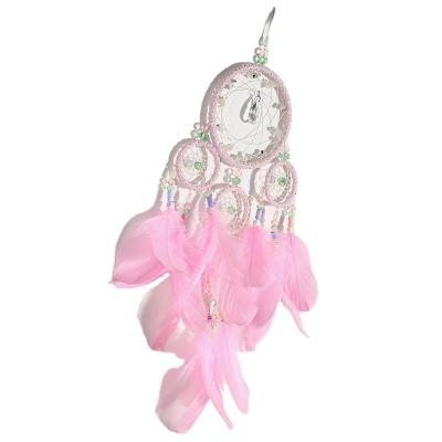 China Best Selling Shell Dreamcatcher Wind Chimes Indian Style Feather Organic Material Products Gift India Feather Pendant Dream Catcher for sale