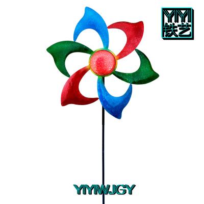 China Hot Selling Art Decor Metal Garden Windmill With Manufacturer Price Home Decor Garden Decoration for sale