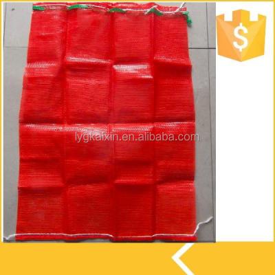 China Security 52x85 Cm PP And PE Gauze Raschel Mesh Bags For Packing Potatoes for sale