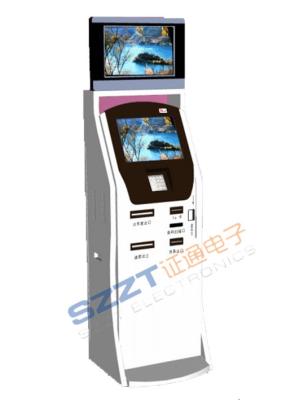 China ZT2386 Free Standing Ticketing / Card Printing / Ticket Vending Kiosk with Barcode Reader & Card Reader for sale