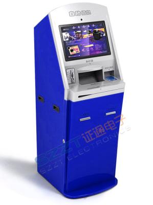 China ZT2401 Lobby Bill Payment Kiosk with credit card/cash payment & Barcode Reader for sale