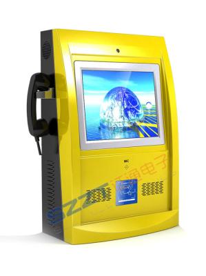 China Elegante u. innovative Entwurf Multimedia-an der Wand befestigter Kiosk mit Kartenleser ZT2838-C00 zu verkaufen