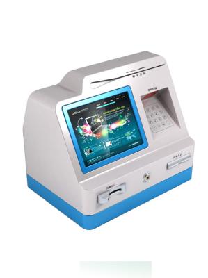 China Elegant Innovative Desktop Wall Mounted Kiosk , Customized Cash Acceptor Kiosk With Barcode Scanner for sale