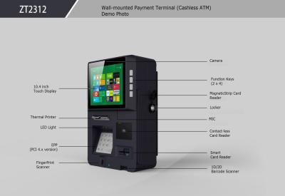 China Terminal Cashless del pago con el pago elegante Solition del autoservicio en venta