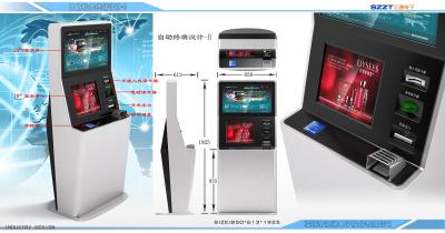 China Lobby Style Interactive Payment & Information & Advertising Digital Signage Kiosk ZT24x1 for sale