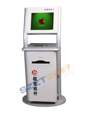 China ZT2176 Custom Free Standing Information, Retail Mall Kiosk with Metal Keyboard, A4 Printer for sale