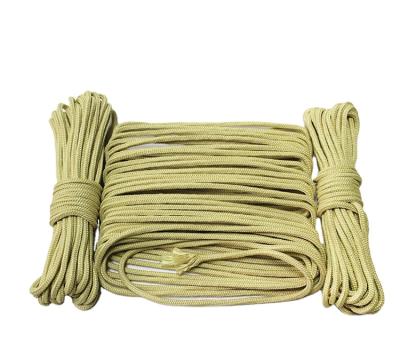 China 4mm 8mm 10mm Fire Resistance Aramid Fiber Coil Kevlar Outdoor Used Rope for sale