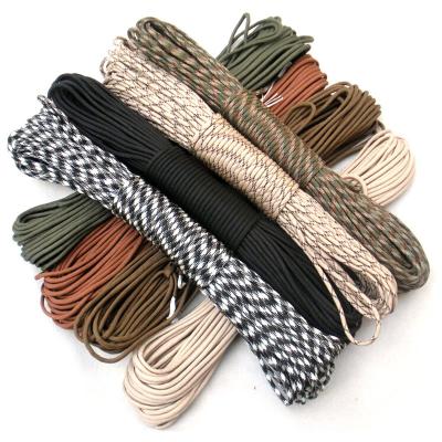 China Nylon Braided Polyester Fiber Rope 4mm Military Rescue Rope for sale