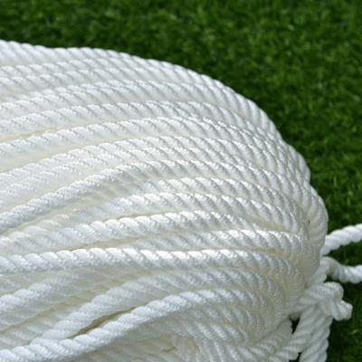 China Eco-Friendly White 10mm Polyester Heavy Marine Rope for sale