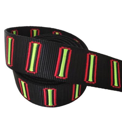 China Other 2.5cm Jacquard Luggage Multi Color Polyproplene Belt PP Webbing Band for sale