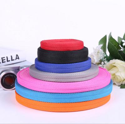 China 4mm Sublimated Cotton Webbing Tape Polyester Cotton Viable Thin Webbing for sale