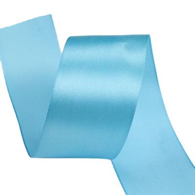 China Polyester Satin Ribbon Manufacturer RIBBONS Double Faced Cheap Custom Colored Solid Color Double Faced Solid Color Polyester Satin Ribbon for sale