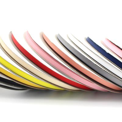 China Sustainable Polyester Solid Colors 6MM / 9MM Grosgrain Ribbon Roll 100 Yards Per Roll for sale