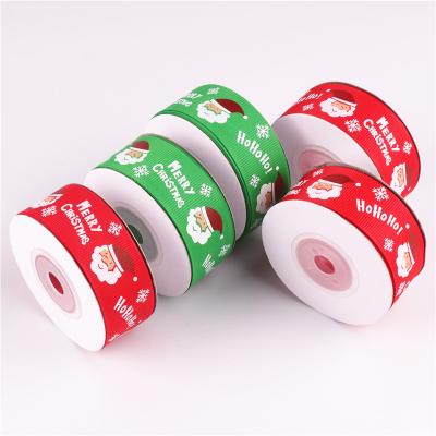 China Recyled Custom Printed Logo Grosgrain Ribbon for sale