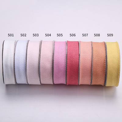 China Recyled Polyester Herringbone Ribbon For Gift Box for sale