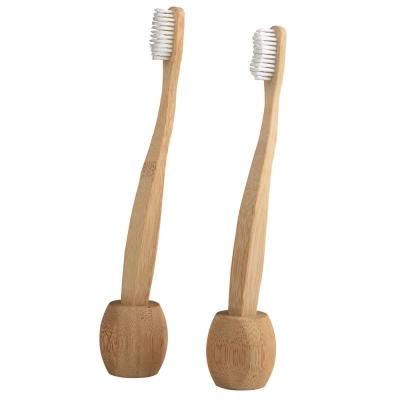 China Sustainable Product 100% Wholesale Natural Bamboo Toothbrush Holder for sale