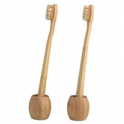 China Viable New Style Toothbrush Holder Eco-Friendly 100% Natural Bamboo Holder for sale