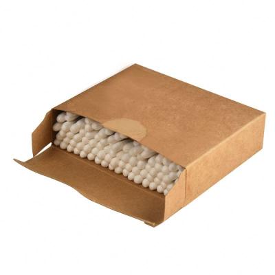 China 100pcs/box Eco-Friendly Hot Selling Bamboo Cotton Swabs Sticker Head And Cotton Pads Bamboo Cotton Swab for sale