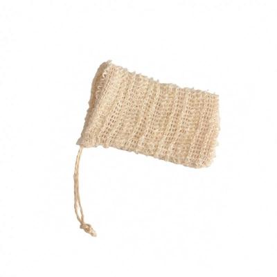 China Tingsheng Cotton Sisal Soap Saver Bag Eco Friendly Natural Soap Exfoliating Bag for sale