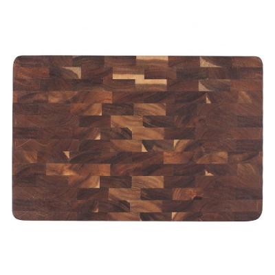 China 100% Solid Acacia End Grain Wood Stocked Cutting Board Tray For Serving for sale