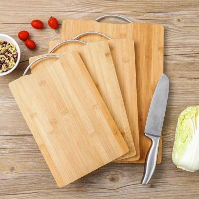 China Viable Large Bamboo Chopping Board Craft Cutting Board Mold Proof Square Kitchen Rolling Noodle Fruit Cutting Board for sale